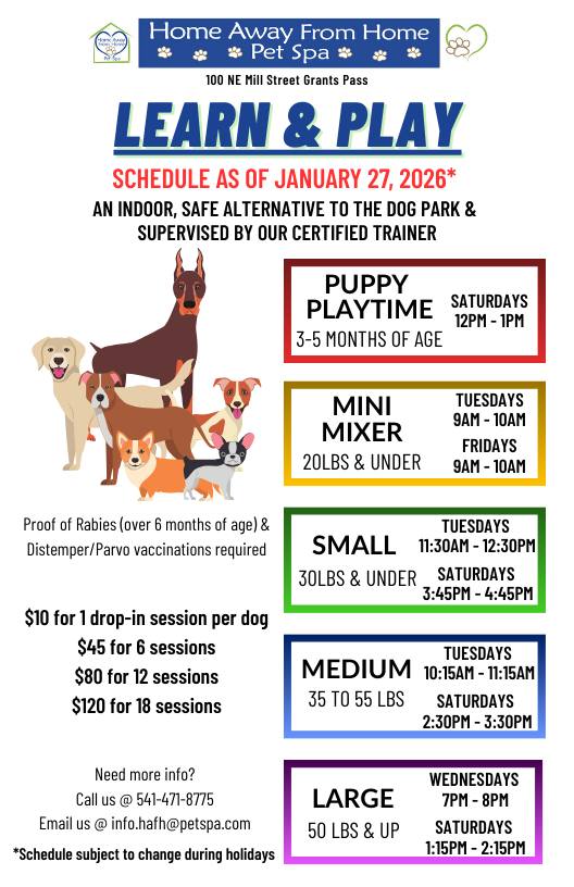 Learn & Play Schedule